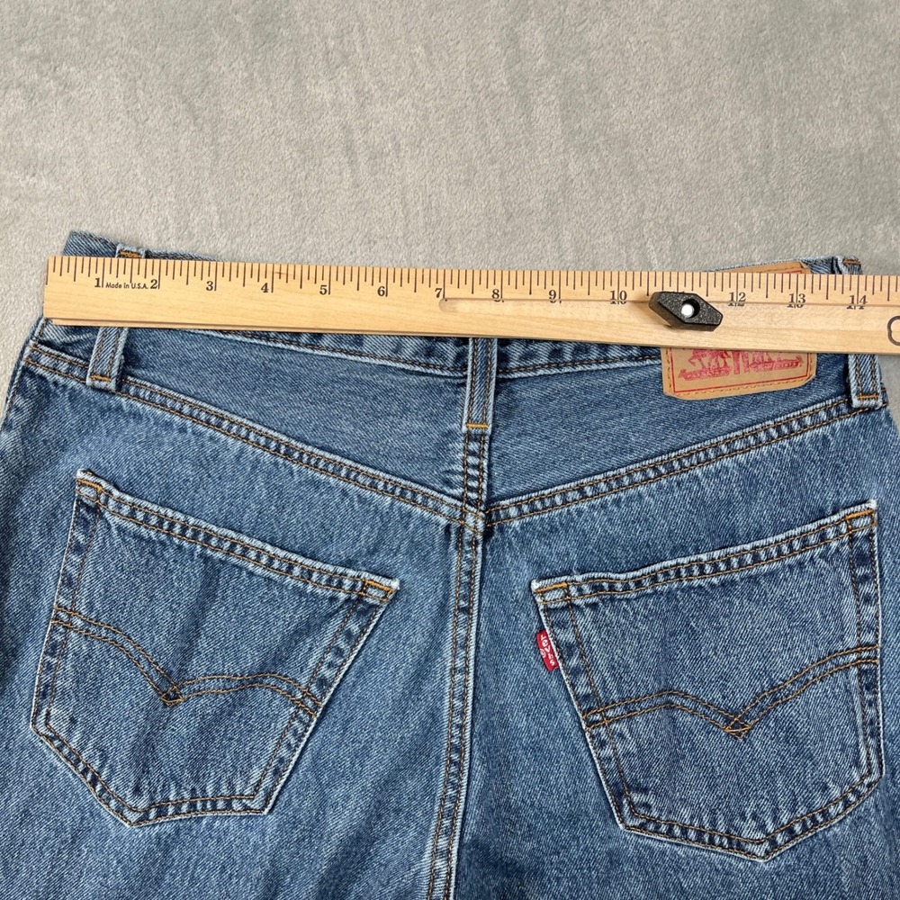 Levis 94 Baggy Jeans Womens 28 Medium Wash Blue Straight Leg A3510-0022 - Picture 6 of 6